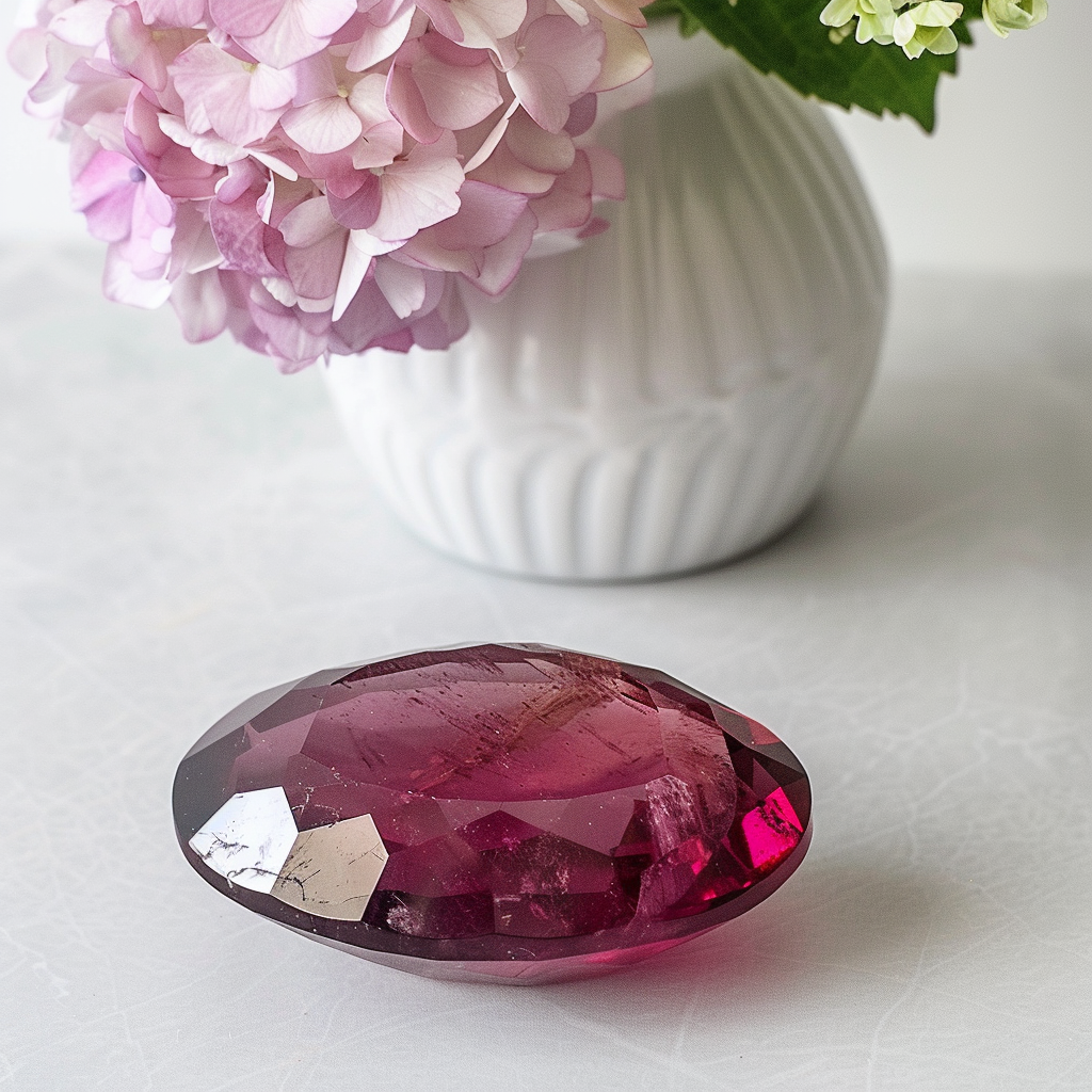 Inclusions in Rhodolite Garnet 