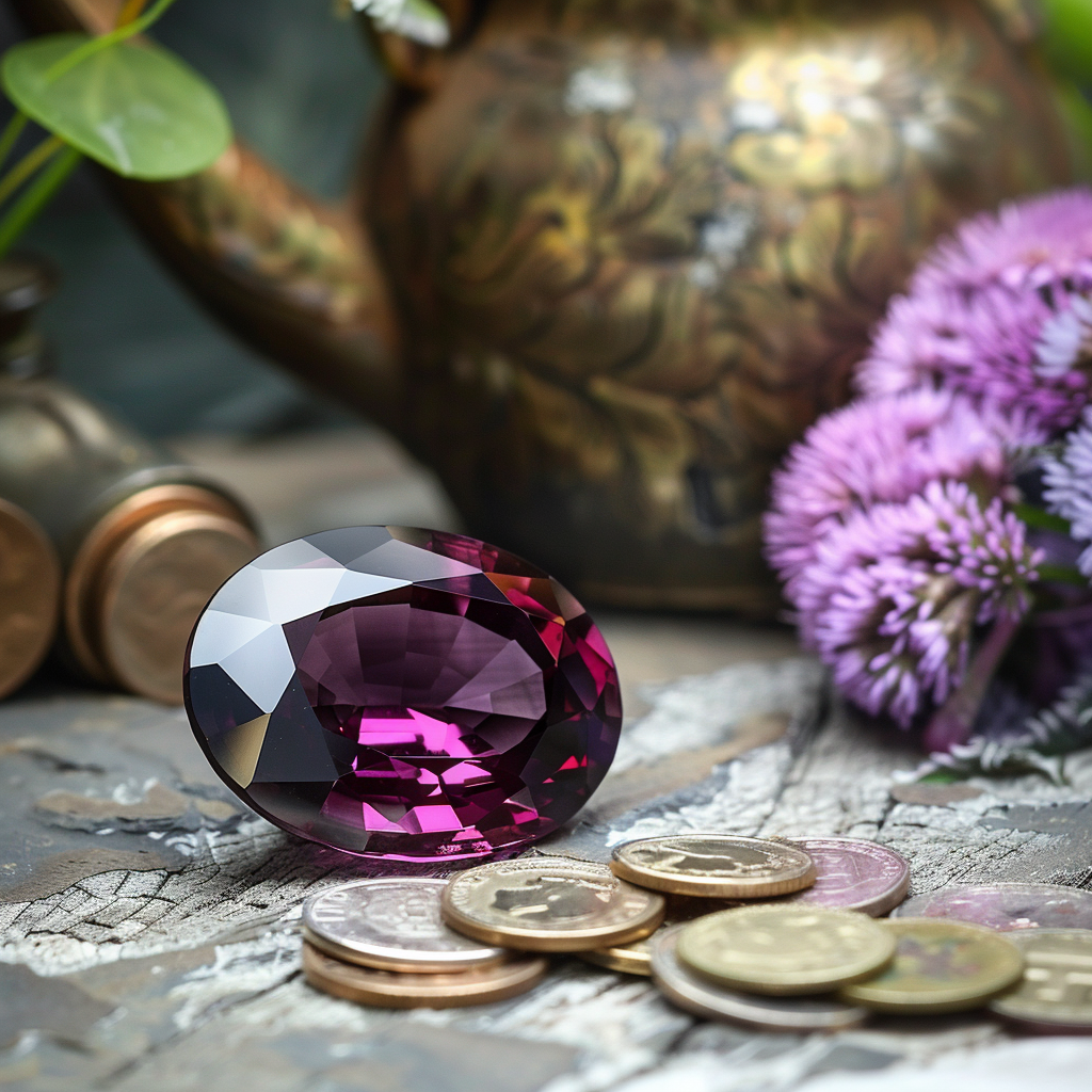 Pricing chart of Rhodolite Garnet 