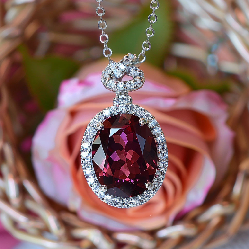 4Cs Work in Rhodolite Garnet