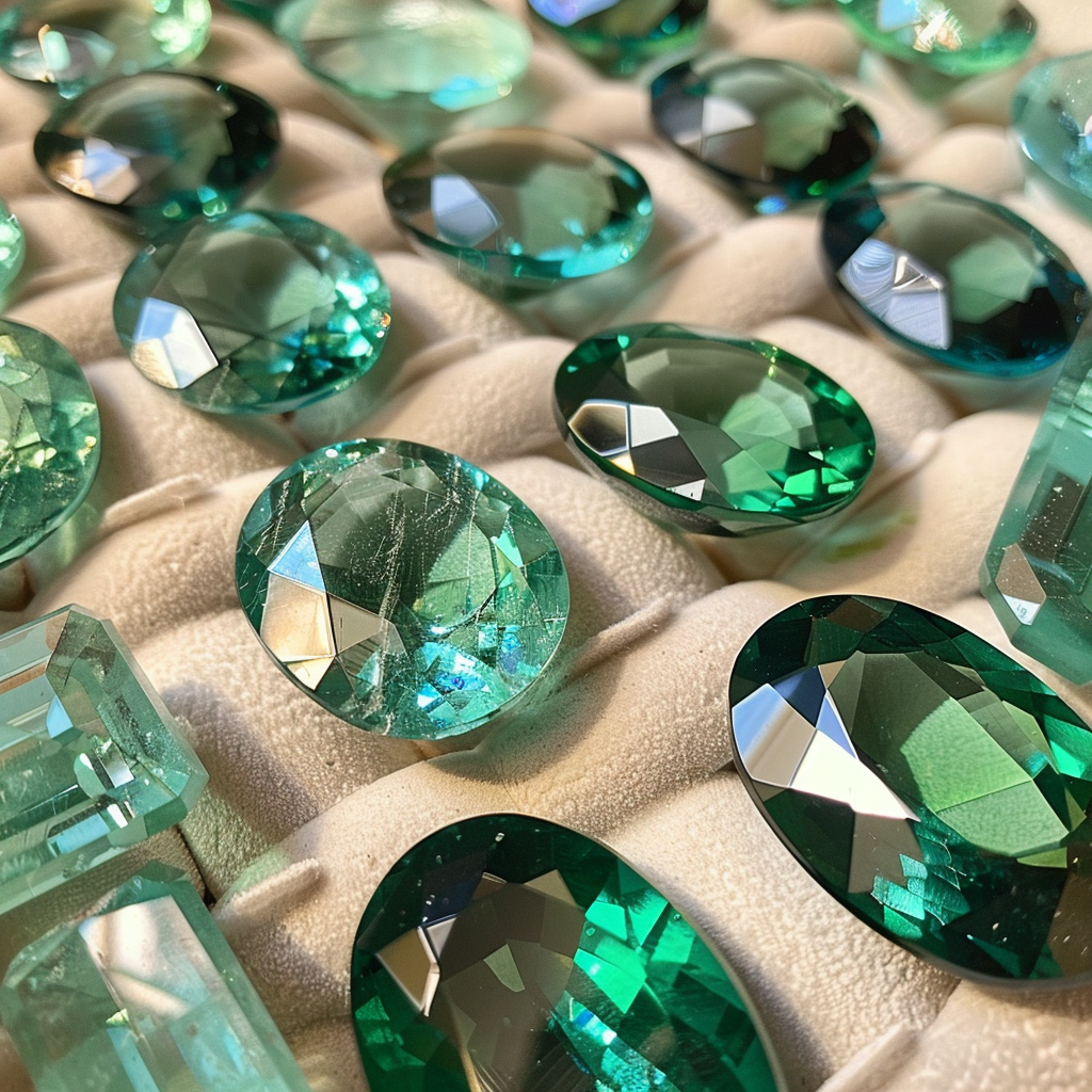 Color chart of Paraiba Tourmaline