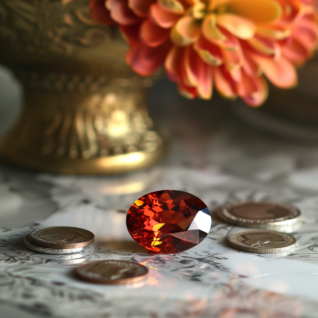 Pricing chart of Spessartite Garnet  