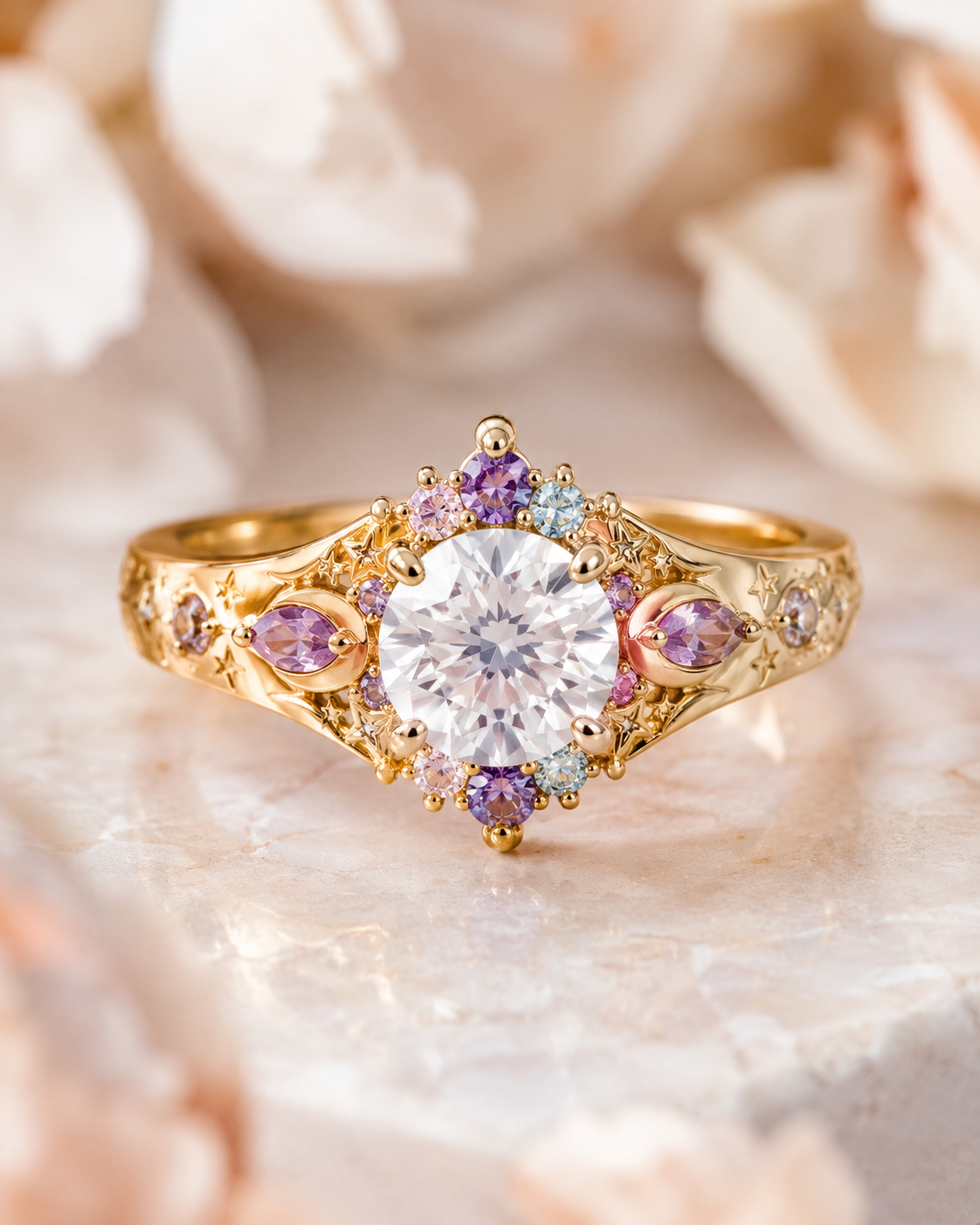 Engagement Ring with Luck