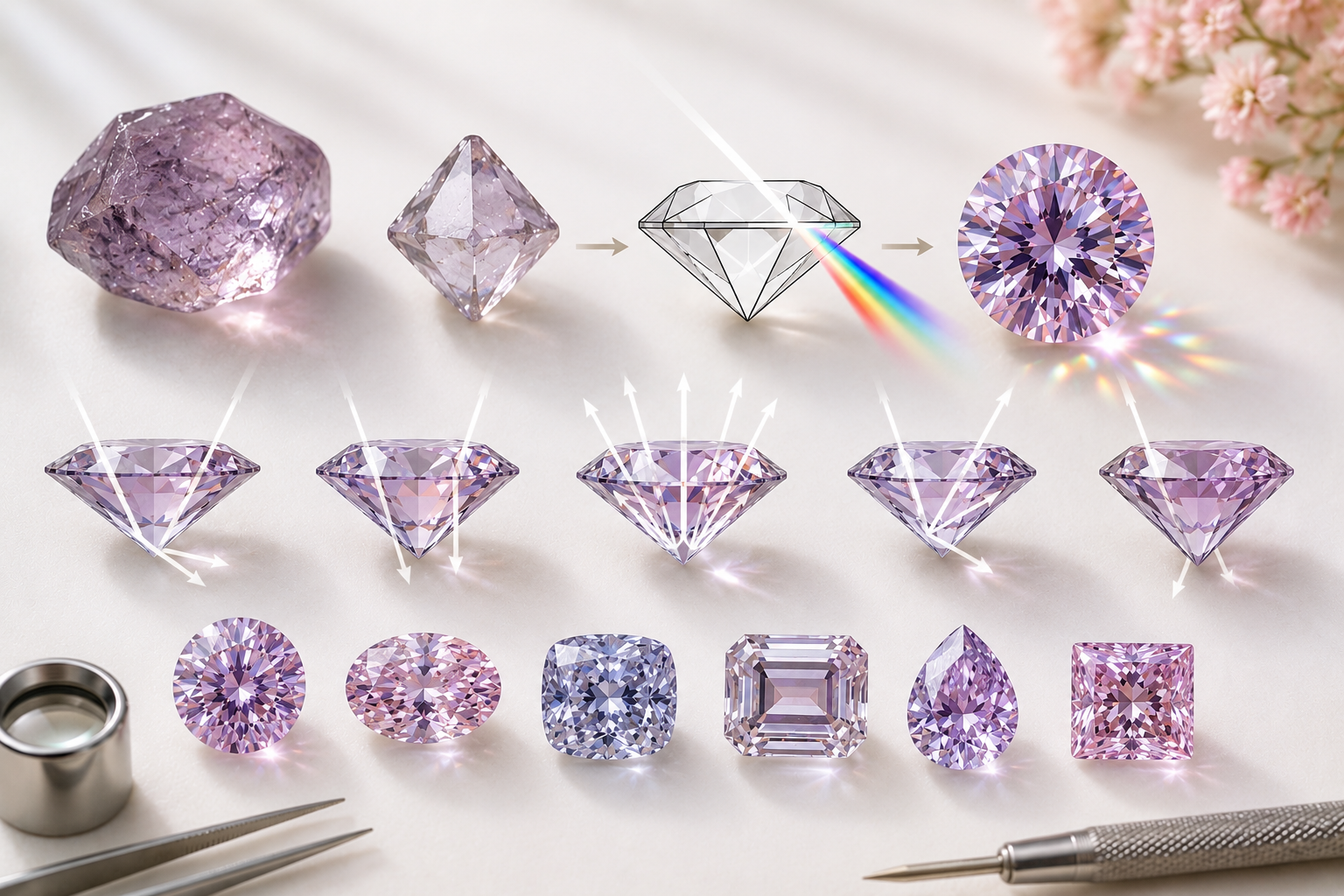 Gemstone Cuts and Optics 
