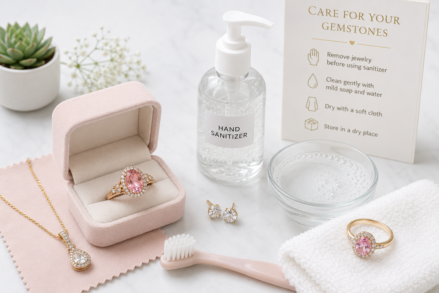 Sanitizer and Jewelry