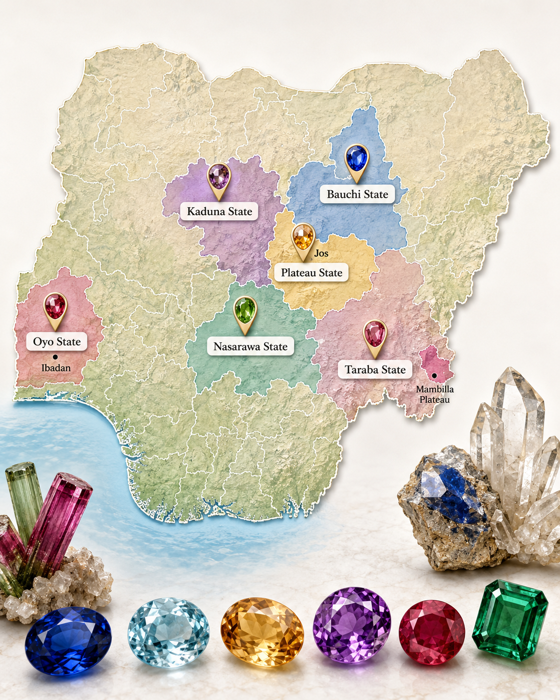 Mining Regions and States in Nigeria